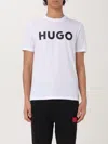 Hugo Boss Cotton-jersey T-shirt With Herringbone Logo In Yellow Cream