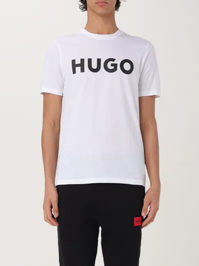 HUGO BOSS T-SHIRT HUGO MEN COLOR YELLOW CREAM,426825090