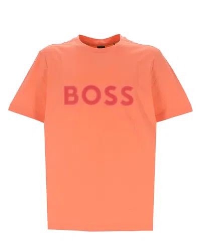 Hugo Boss T-shirt In Orange