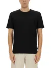 Hugo Boss Boss Cotton Jersey T Shirt In Black