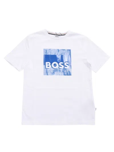 Hugo Boss Kids' T-shirt In White