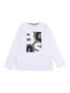 Hugo Boss T-shirt Boss Kids Color White In White