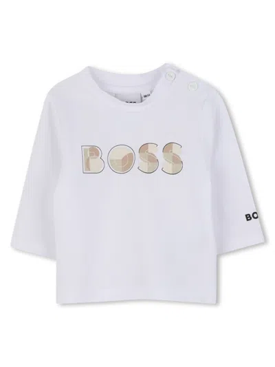 Hugo Boss Babies' T-shirt In White