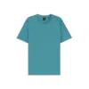 Hugo Boss T-shirt With Bubble-jacquard Structure In Blue