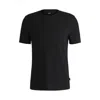 HUGO BOSS T-SHIRT WITH BUBBLE-JACQUARD STRUCTURE