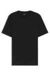 Hugo Boss T-shirt With Bubble-jacquard Structure In Black