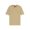 Hugo Boss T-shirt With Decorative Reflective Details In Neutral