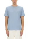 Hugo Boss T-shirt Hugo Men Color Sky Blue In Azure