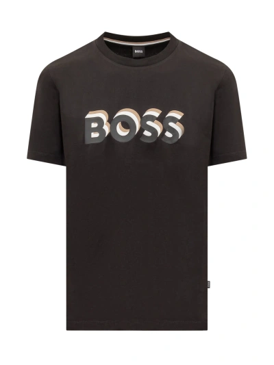 Hugo Boss T-shirt With Logo In Black