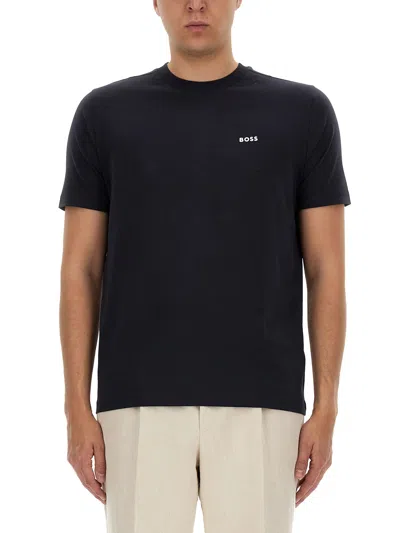 Hugo Boss T-shirt With Logo In Blue