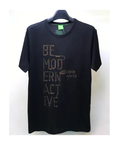 Hugo Boss T-shirt With Round Neck And Short Sleeves In Black