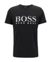 Hugo Boss T-shirt With Round Neck And Short Sleeves In Black