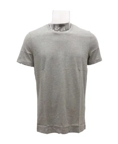 Hugo Boss T-shirt With Round Neck And Short Sleeves In Gray