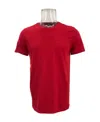 Hugo Boss T-shirt With Round Neck And Short Sleeves In Red