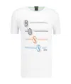 Hugo Boss T-shirt With Round Neck And Short Sleeves In White