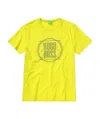 Hugo Boss T-shirt With Round Neck And Short Sleeves In Yellow