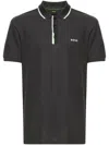 Hugo Boss Logo-appliqué Cotton Polo Shirt In 016