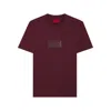 Hugo Boss Logo-plaque Cotton T-shirt In Red