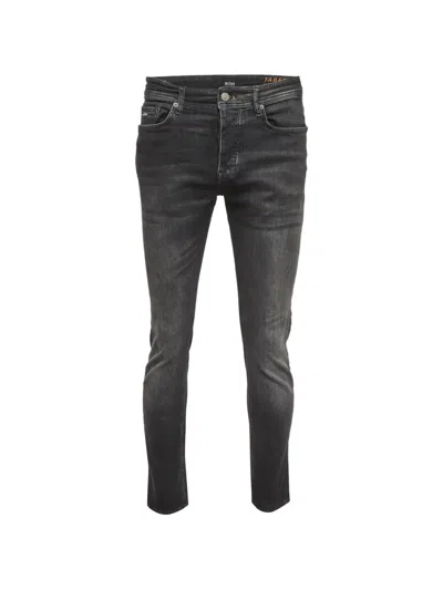 Pre-owned Hugo Boss Taber Tapered Jeans In Black