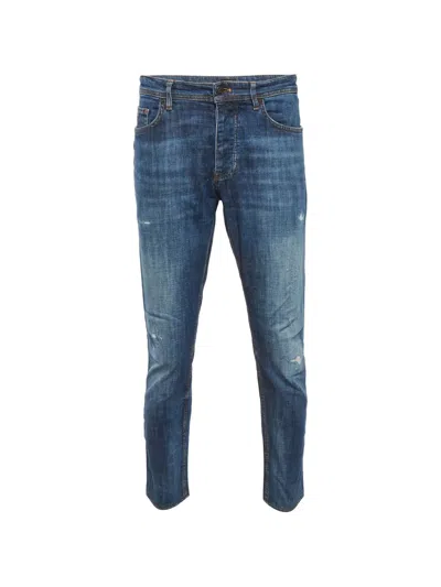 Pre-owned Hugo Boss Taber Tapered Jeans In Blue