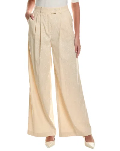 Hugo Boss Tacama Pleated Pant In Neutral