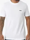 Hugo Boss Boss Taul Tipped Crewneck T-shirt In White