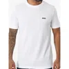 Hugo Boss Boss Taul Tipped Crewneck T-shirt In White