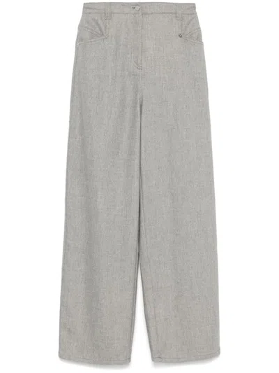 Hugo Boss Taflana Trousers In Grey