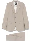 Hugo Boss Boss Tailored Beige Suit With Notch Lapels