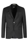 Hugo Boss Tailored Black Wool Jacket With Notch Lapel