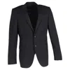 Hugo Boss Tailored Blazer In Black Wool In Black