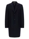 Hugo Boss Tailored Blue Coat With Structured Silhouette In Blue