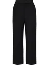 Hugo Boss Tailored Cropped Trousers In Black