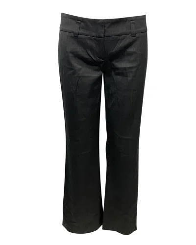 Hugo Boss Tailored Flare Trousers In Black Wool