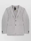 Hugo Boss Tailored Jacket Notch Lapel Front Pockets In Gray