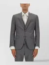 Hugo Boss Tailored Jacket Notch Lapel In Gray