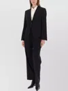 Hugo Boss Tailored Jacket Notched Lapels Front Pockets In Black