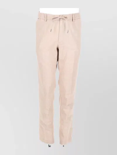 Hugo Boss Tailored Pants Belt Loops And Pockets In Pink