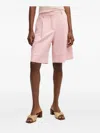 Hugo Boss Tailored Shorts In Pink
