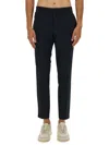 Hugo Boss Tailored Slim Fit Pants With Subtle Crease In Blue