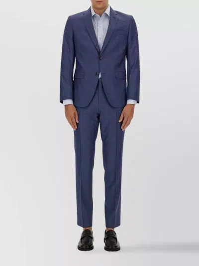Hugo Boss Tailored Slim Fit Suit With Notch Lapel In Blue