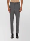 Hugo Boss Boss Tailored Slim Fit Pants With Clean Front And Back Pockets In Gray