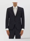 Hugo Boss Tailored Suit Buttoned Cuffs In Blue
