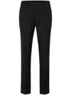 Hugo Boss Tapered-leg Chino Trousers In Black