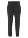 Hugo Boss Boss Wool Blend Trousers In Black
