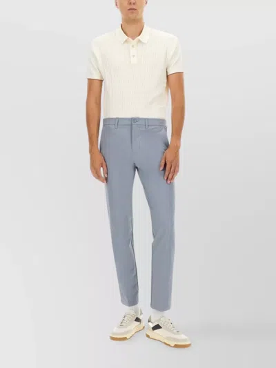 Hugo Boss Tailored Trousers With Side And Back Pockets In Blue