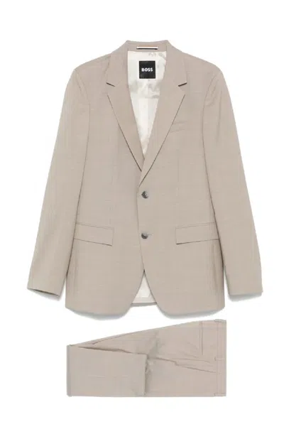 Hugo Boss Tailored Two-piece Suit In Neutral
