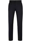 Hugo Boss Tailored Virgin Wool Trousers In Blue