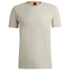 Hugo Boss Tales Mens Cotton-jersey T-shirt With Logo Patch