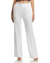 Hugo Boss Talia High Rise Bootcut Pants In White